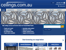 Tablet Screenshot of ceilings.com.au